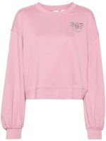 PINKO sweat en coton à motif Love Birds - Rose - thumbnail