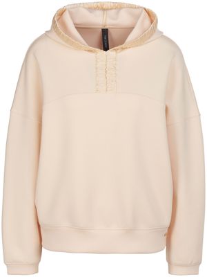 Jersey sweatshirt capuchon Van Marc Cain oranje Jersey sweatshirt capuchon Van Marc Cain oranje