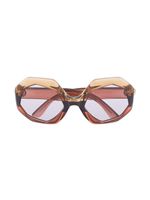 Gucci Eyewear lunettes de soleil à monture géométrique - Rose - thumbnail