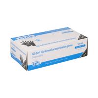 Handschoen cmt s soft nitril zwart | 10 stuks