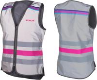 WOWOW vest "lucy jacket fr" refl.vest lucy jac. fr s silver/pink