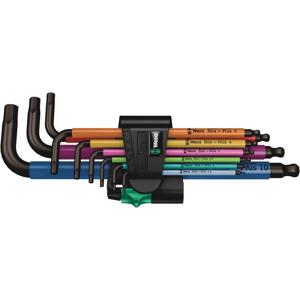 Wera 950/9 Haakse schroevendraaierset 1.5 mm, 2 mm, 2.5 mm, 3 mm, 4 mm, 5 mm, 6 mm, 8 mm, 10 mm 9-delig