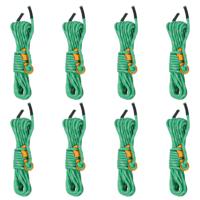 VidaXL Tentscheerlijnen met spanners 8 st reflecterend 4 m 4 mm