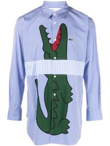 Comme Des Garçons Shirt x Lacoste t-shirt à logo imprimé - Bleu