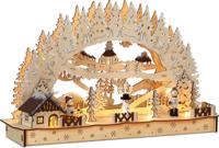 Monzana Kerstboog Led Winterdorp Warm wit