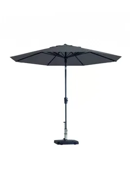 Parasol Paros II Rond Ø3m met kniksysteem - Taupe