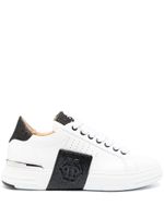 Philipp Plein baskets Glitter Lo-Top à paillettes - Blanc