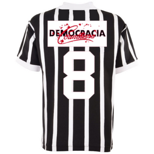 Corinthians Democracia Corinthiana Retro Voetbalshirt + Nummer 8 (Socr