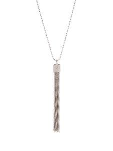 Brunello Cucinelli collier Precious à détail de pompon - Argent