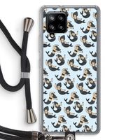 Zeemeermin: Samsung Galaxy A42 5G Transparant Hoesje met koord