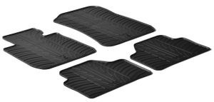 Rubbermatten passend voor BMW X1 2009-2015 (T-Design 4-delig + montageclips) GL0352