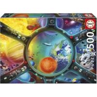 Puzzle - EDUCA - Passeggiata nello spazio - 500 pezzi - Tema scienza e spazio - Dimensioni 48x34 cm