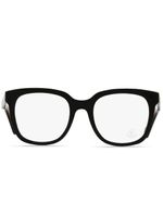 Moncler Eyewear lunettes de vue à monture carrée à logo - Noir