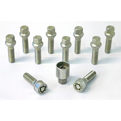 H&R Wielboutenset konisch M14x1.50 - Lengte 60mm - 10 stuks - incl. wielsloten HR1456001SET