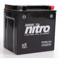 NITRO Gesloten batterij onderhoudsvrij, Batterijen voor motor & scooter, NTX30L-SLA - thumbnail