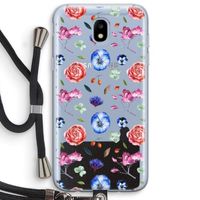 Bloemetjes: Samsung Galaxy J5 (2017) Transparant Hoesje met koord