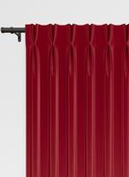 Bahrein gordijn - Rood met dubbele plooi