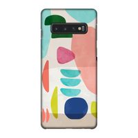 Bold Rounded Shapes: Samsung Galaxy S10 4G Volledig Geprint Hoesje