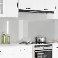 VidaXL Keuken achterwand 2 pcs doorzichtig 80 x 60 cm gehard glas