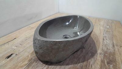 Waskom riviersteen RXL250359, 68x38x15 cm