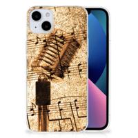 iPhone 15 Plus | Siliconen hoesje | met foto Bladmuziek