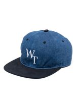 WTAPS casquette en jean à logo brodé - Bleu