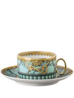 Versace lot de 6 tasses et soucoupes Scala del Palazzo - Vert