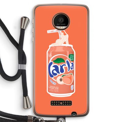 S(peach)less: Motorola Moto Z Force Transparant Hoesje met koord