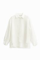 Oversized shirt macramé - WHITE - S/M