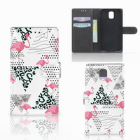 Samsung Galaxy Note 3 Telefoonhoesje met Pasjes Flamingo Triangle - thumbnail