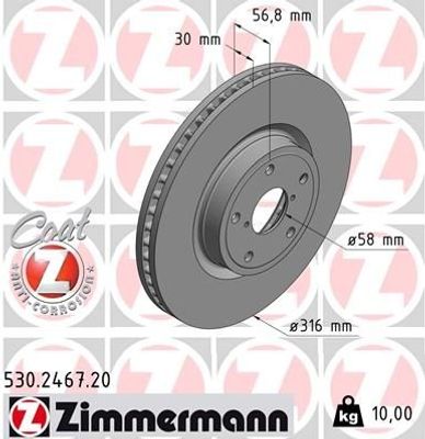 Remschijf Coat Z 530246720