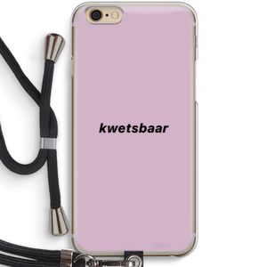 kwetsbaar: iPhone 6 / 6S Transparant Hoesje met koord