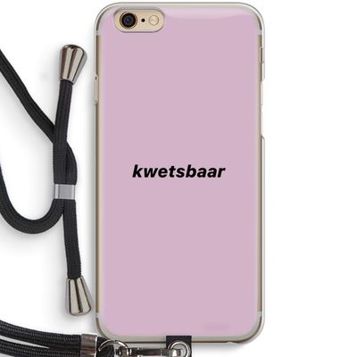 kwetsbaar: iPhone 6 / 6S Transparant Hoesje met koord