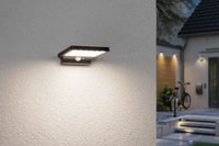 Paulmann 95393 Solveig Wandlamp op zonne-energie Energielabel: G (A - G) 4 W Warmwit Zwart - thumbnail