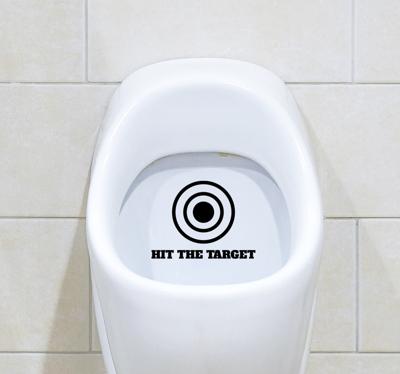 Stickers badkamer Raak het doel