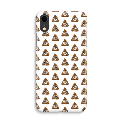 Poop emoji: iPhone XR Volledig Geprint Hoesje