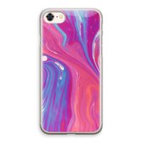 Paarse stroom: iPhone 8 Transparant Hoesje
