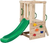 SwingKing Mari Small Speeltoestel met Glijbaan Hout Naturel/Groen