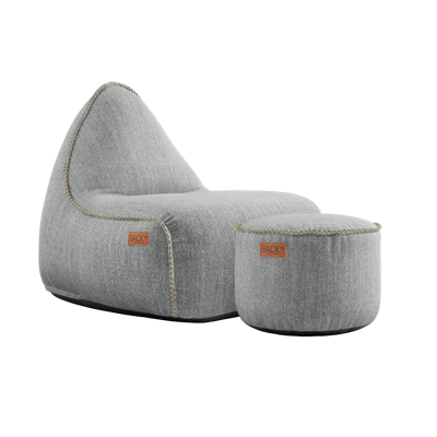 SACKit Cobana zitzak en poef Sand Melange