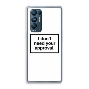 Don't need approval: Oppo Find X3 Neo Transparant Hoesje