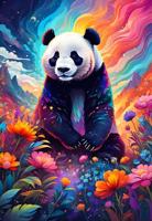 Colorful Panda Puzzel 1000 stukjes