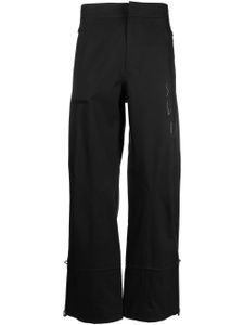 Zegna pantalon droit à chevilles resserrées - Noir