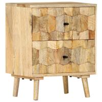 Nachtkastje 40x30x50 cm massief mangohout
