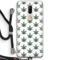 Weed: OnePlus 6 Transparant Hoesje met koord