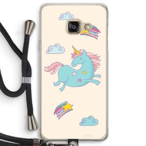 Vliegende eenhoorn: Samsung Galaxy A3 (2016) Transparant Hoesje met koord