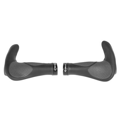 Handvatset M-Wave Ergogel D3 Bar met gelvulling en klem - zwart/grijs