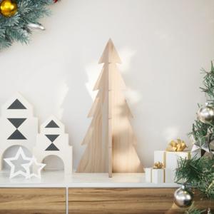 VidaXL Kerstdecoratie kerstboom 59,5 cm massief grenenhout