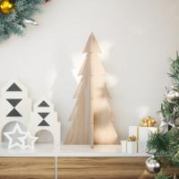 VidaXL Kerstdecoratie kerstboom 59,5 cm massief grenenhout VidaXL Kerstdecoratie kerstboom 59,5 cm massief grenenhout