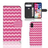 Apple iPhone X | Xs | Telefoon Hoesje | Waves Pink Apple iPhone X | Xs | Telefoon Hoesje | Waves Pink