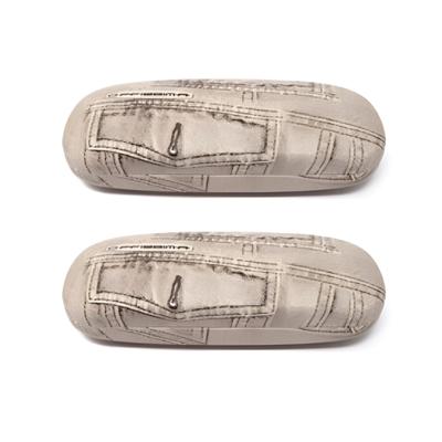 Brillenkoker - 2x - bruin - universeel - hard kunststof - bril beschermen